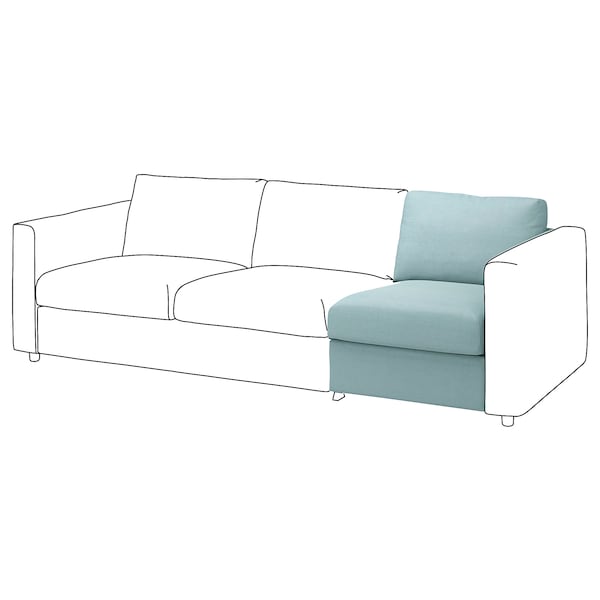 Ikea VIMLE Lining for 1-seat element - Saxemara light blue ,