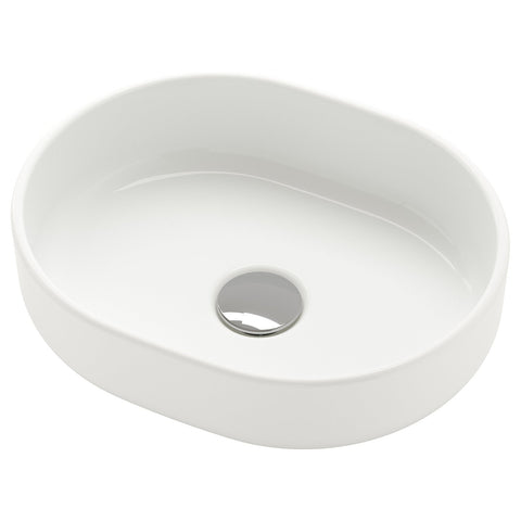 VINDELÄLVEN countertop wash-basin, white, 39x31 cm
