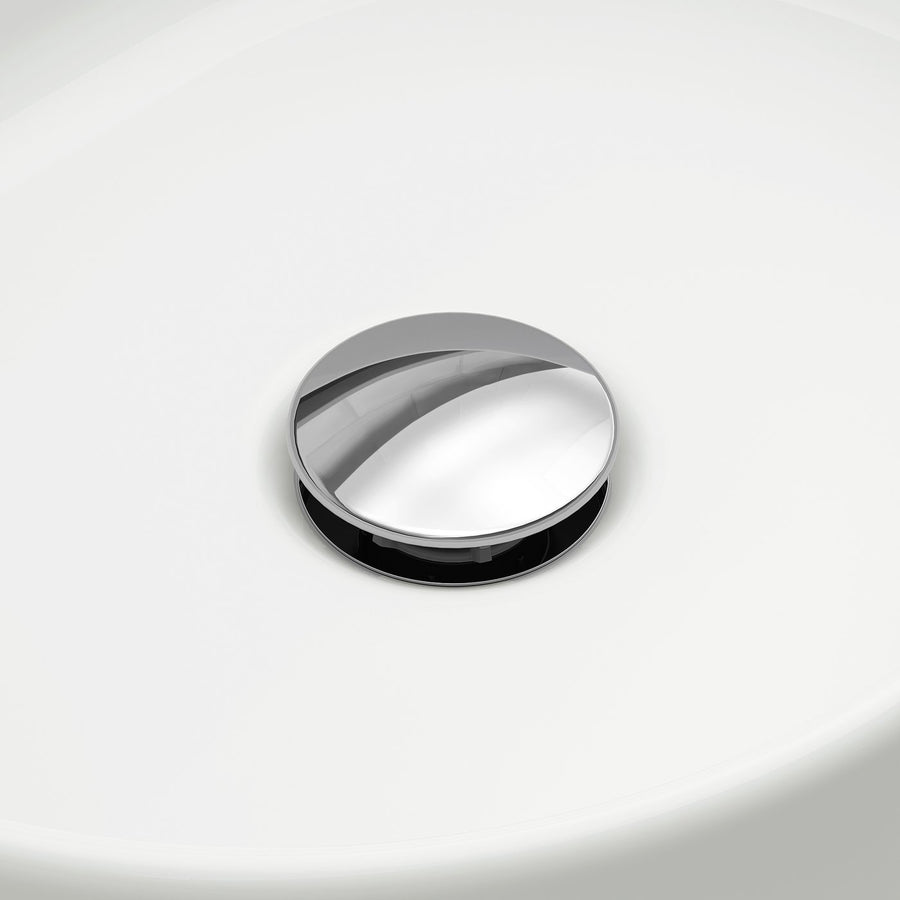VINDELÄLVEN countertop wash-basin w water trap, white, 39x31 cm