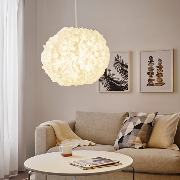 VINDKAST pendant lamp, white, 50 cm
