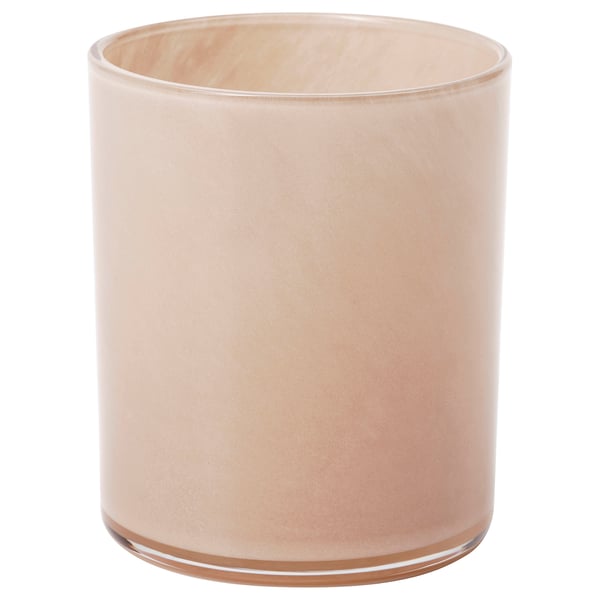 VINDSTILLA candle holder, beige, 11 cm