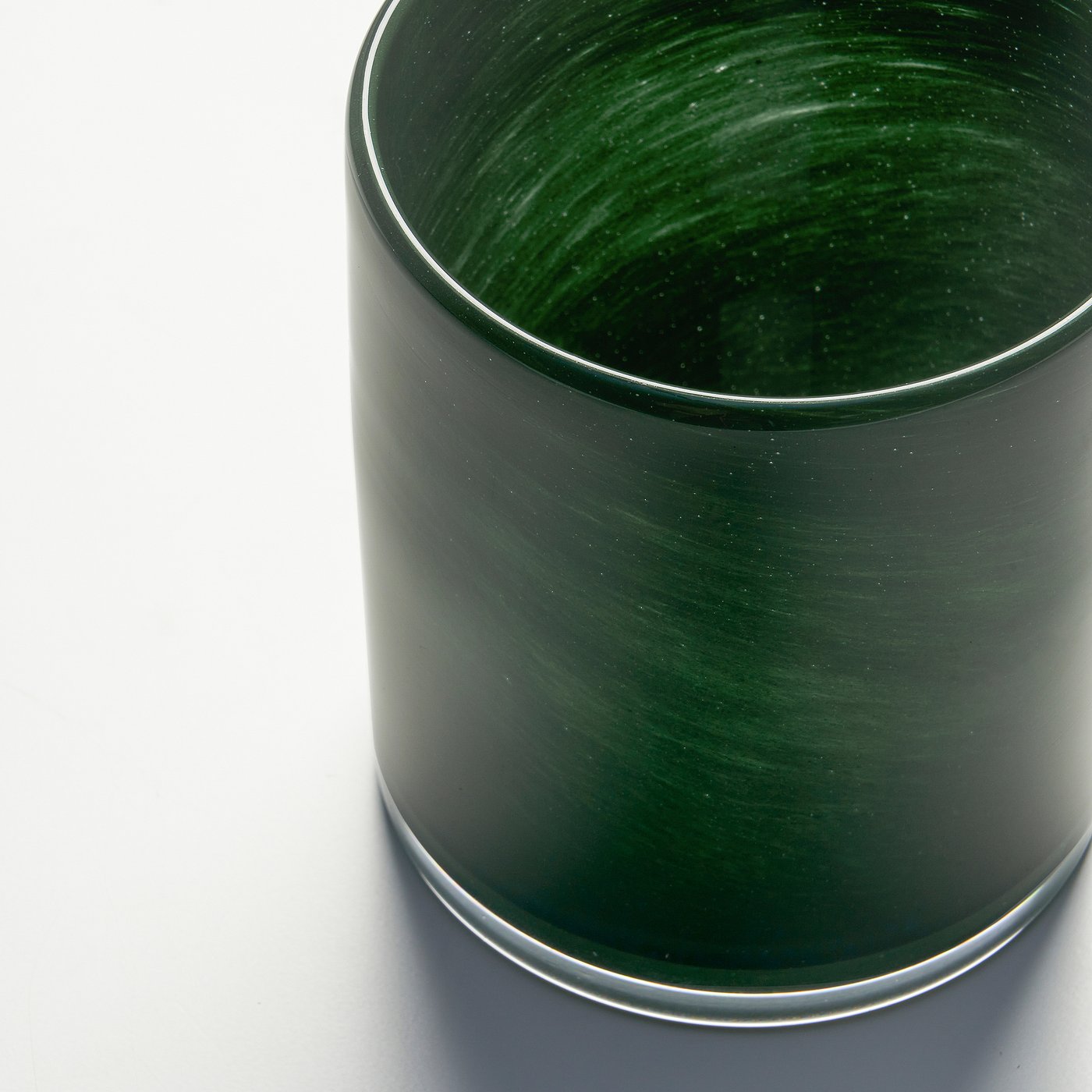 VINDSTILLA candle holder, dark green, 11 cm