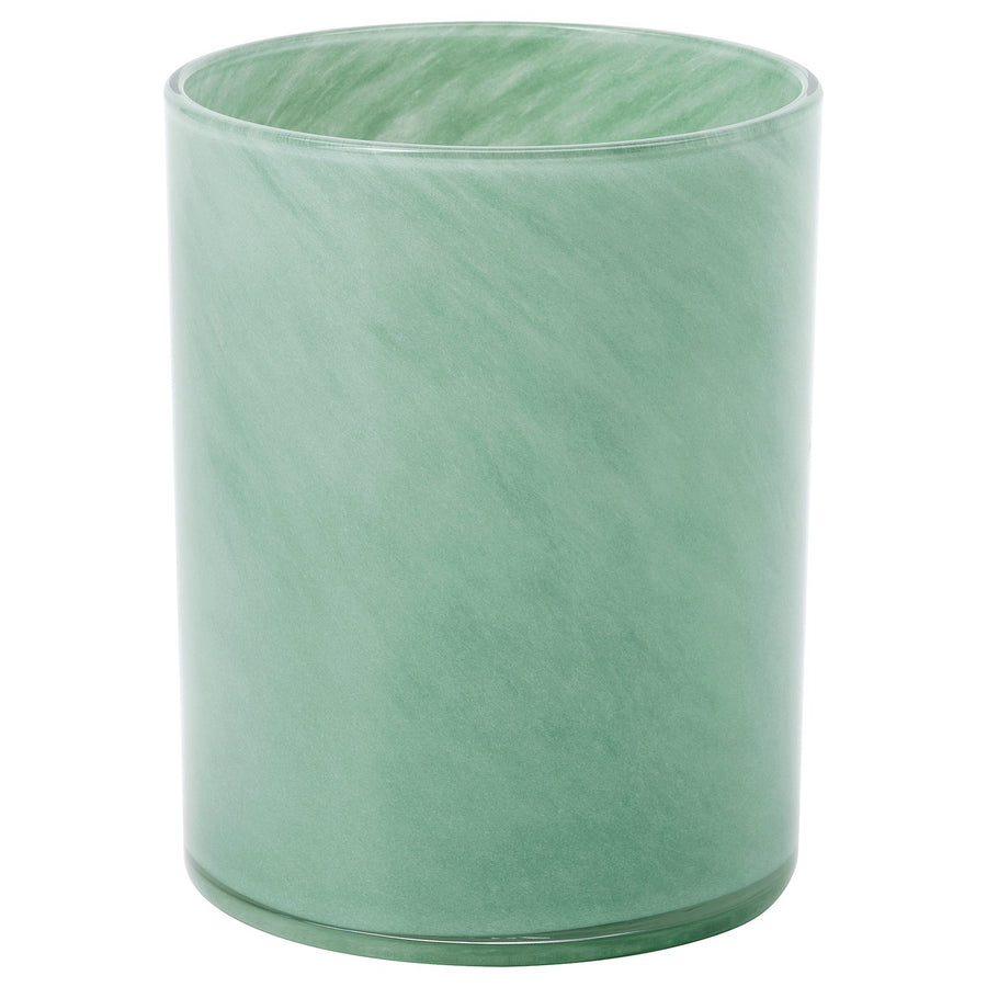 VINDSTILLA candle holder, green, 15 cm