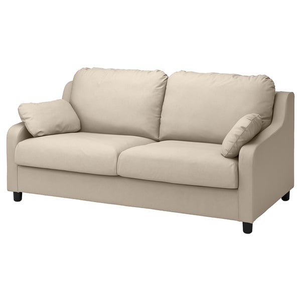 VINLIDEN cover for 3-seat sofa, Hakebo beige