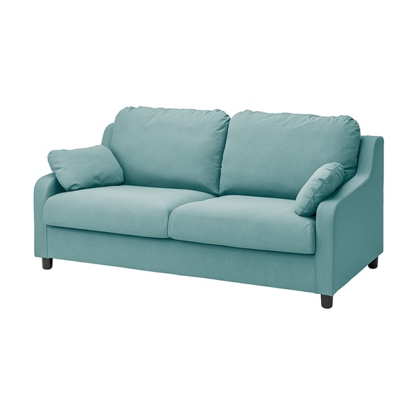 VINLIDEN cover for 3-seat sofa, Hakebo light turquoise