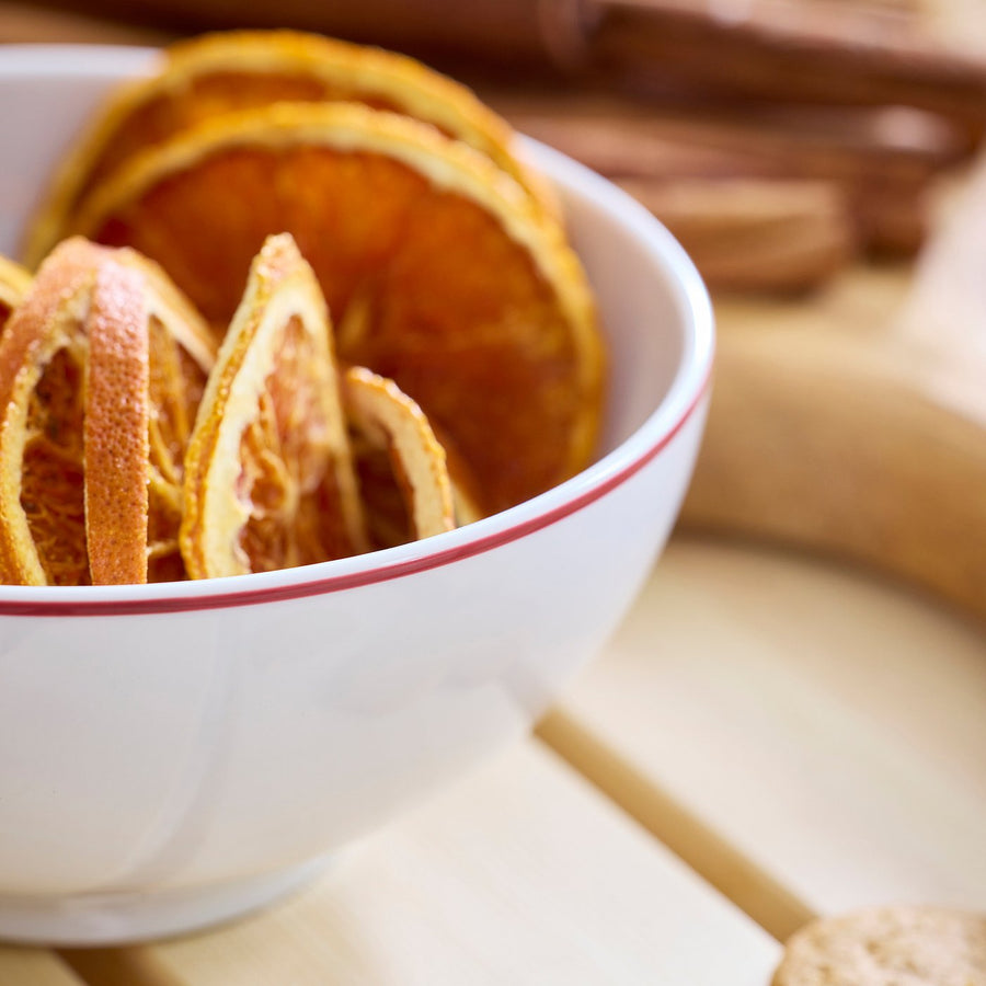 VINTERFINT bowl, white/red, 13 cm