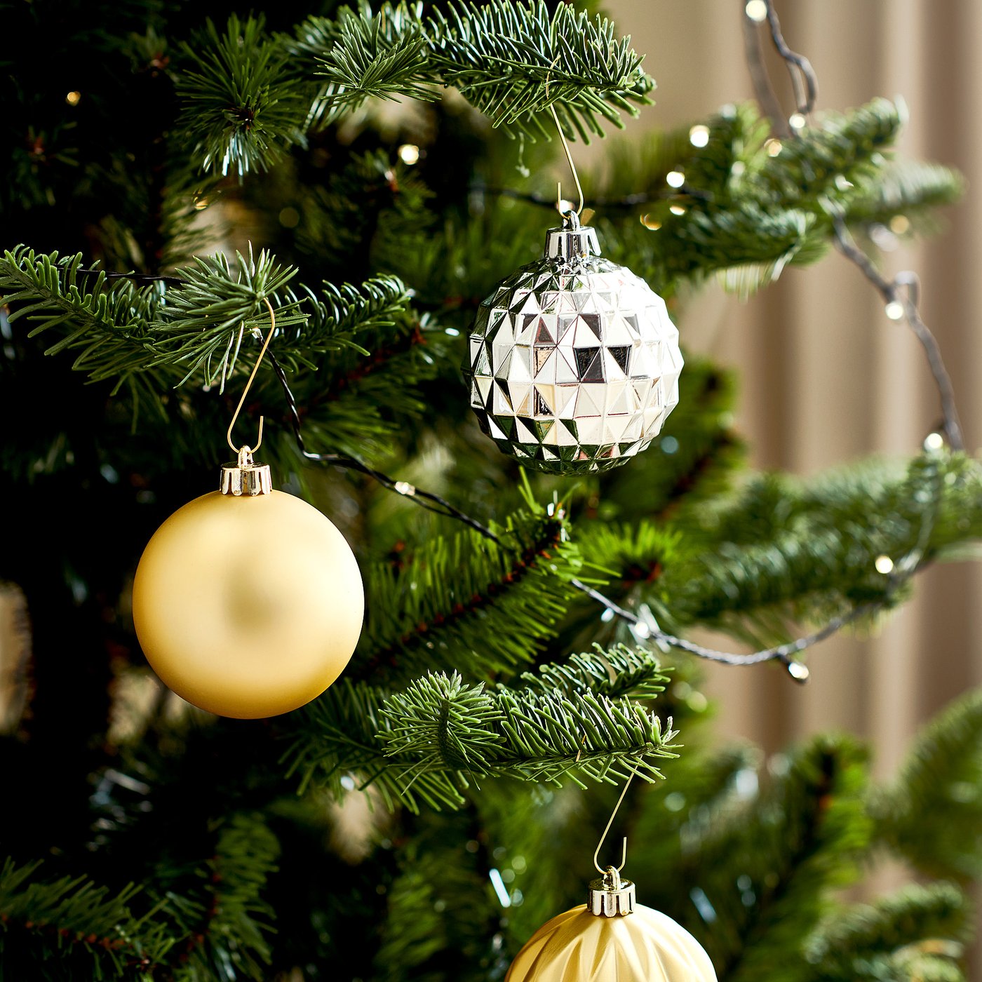 VINTERFINT decoration, hanger, metal gold-colour