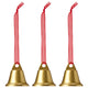 VINTERFINT tree ornament, bell-shaped gold-colour, 4 cm, 3 pack