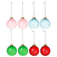 VINTERFINT tree ornament, bauble glass/mixed colours, 6 cm