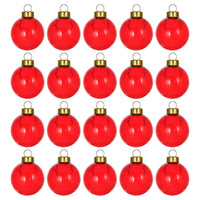VINTERFINT tree ornament, bauble glass/red, 3.5 cm, 20 pack