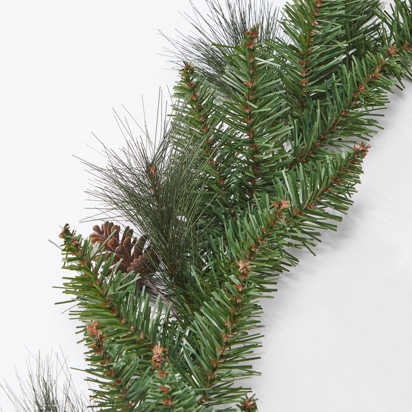 VINTERFINT artificial garland, in/outdoor/pine cone