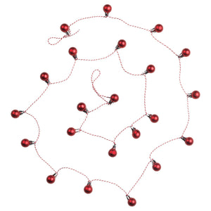VINTERFINT garland, bauble red, 2.2 m
