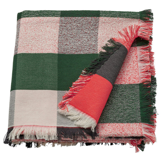 VINTERFINT throw, check pattern multicolour, 130x170 cm