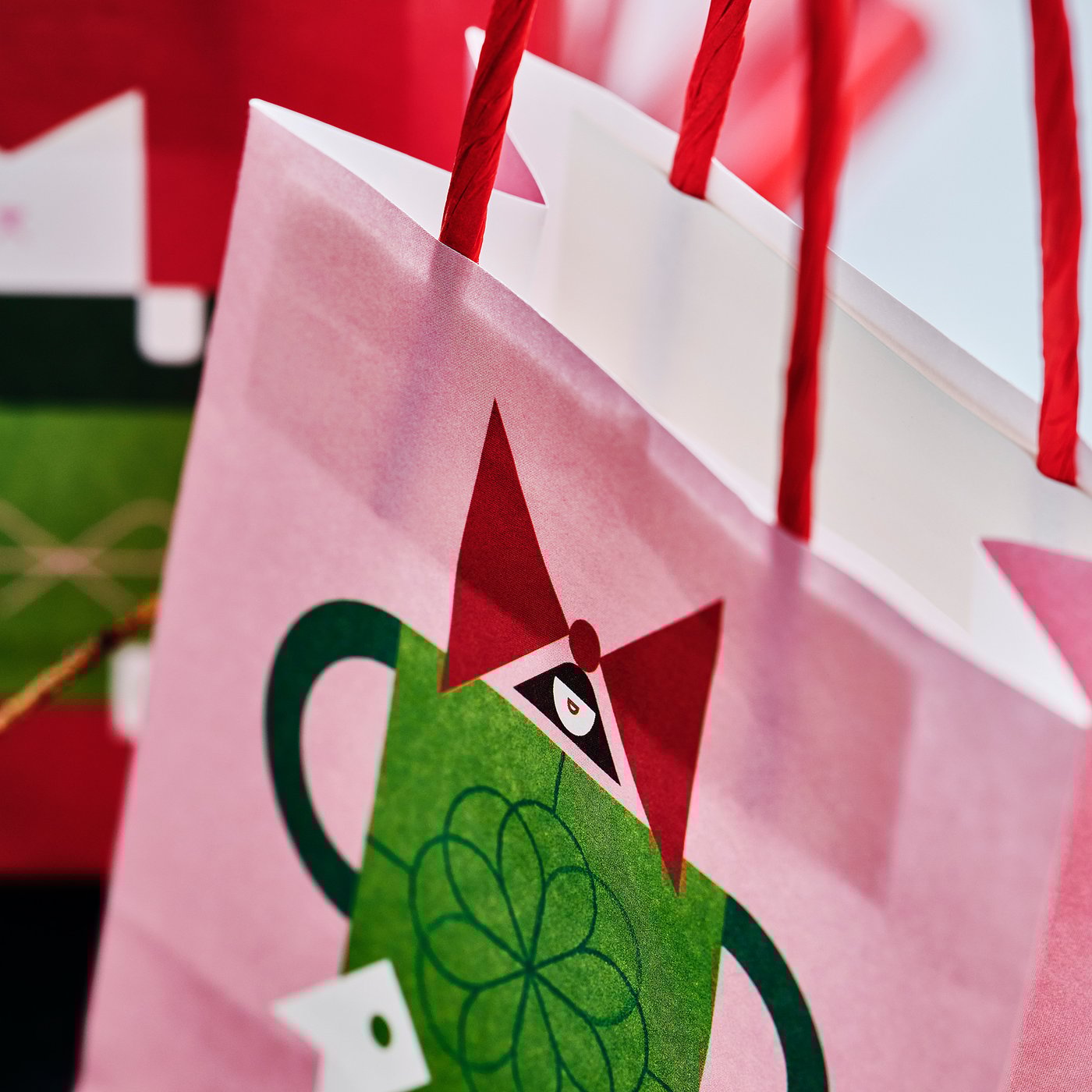 VINTERFINT gift bag, mixed patterns