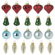 VINTERFINT tree ornament set of 20, bauble glass/mixed shapes mixed colours