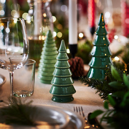 VINTERFINT decoration set of 3, Christmas tree green