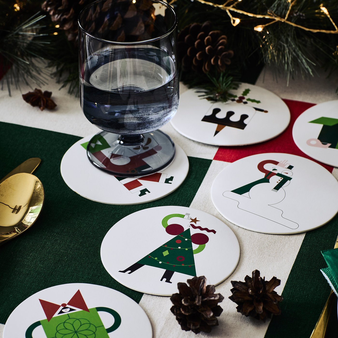 VINTERFINT coaster, mixed motifs