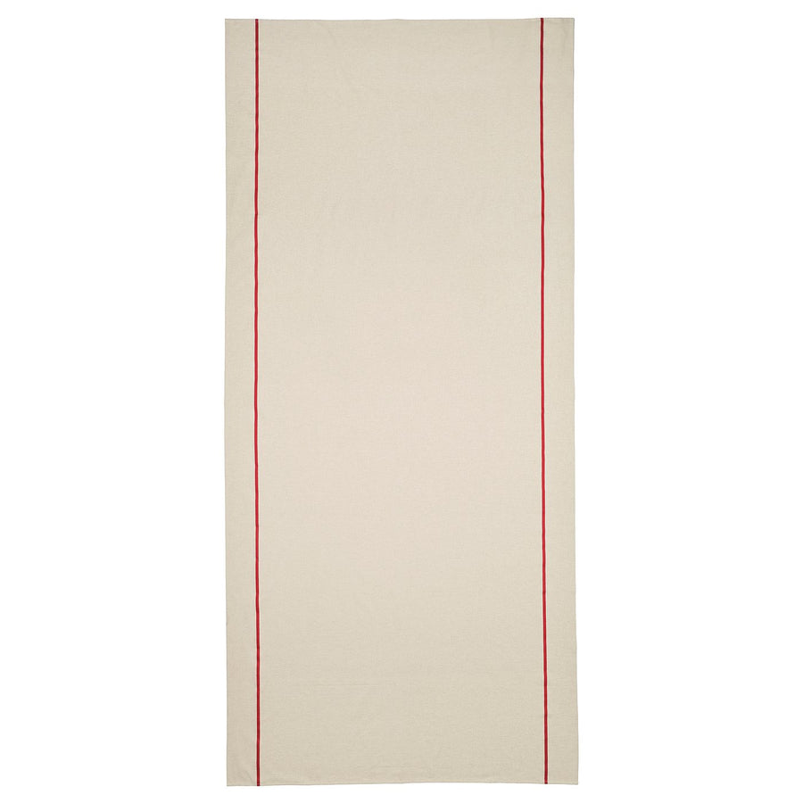 VINTERFINT tablecloth, off-white/red, 145x320 cm