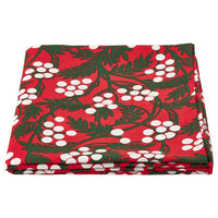 VINTERFINT tablecloth, berry pattern red, 145x240 cm
