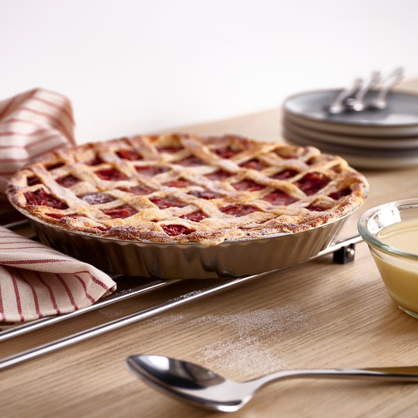VINTERROCKA pie dish, stainless steel, 30 cm/2.2 l