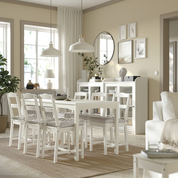 VIPPÄRT chair pad, beige, 38x38x6 cm