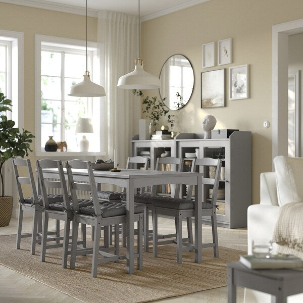 VIPPÄRT chair pad, dark grey, 38x38x6 cm