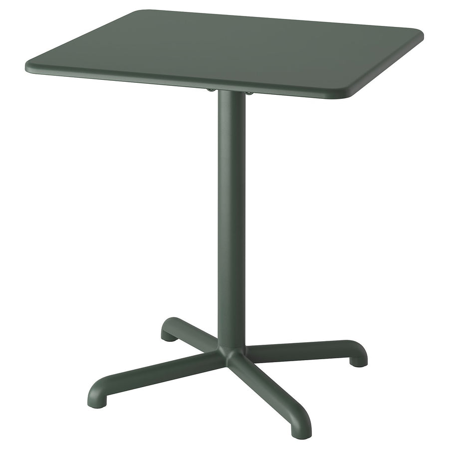 VISINGSÖ table, outdoor/deep green, 70x70 cm