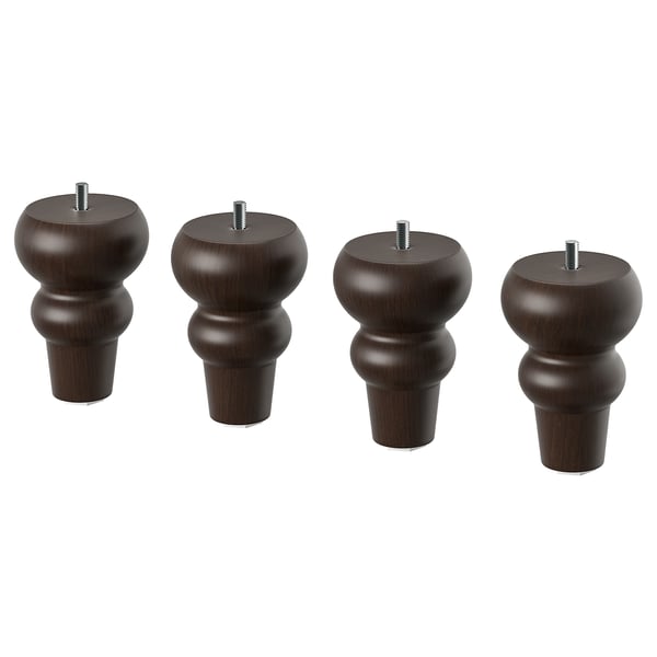 VISKAFORS legs for sofa, brown, 4 pack