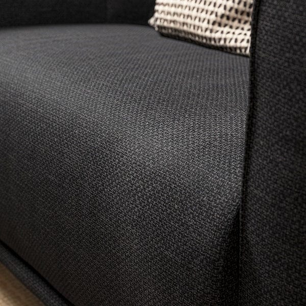 Ikea VISKAFORS - 1.5-seat armchair, Lejde anthracite/brown
