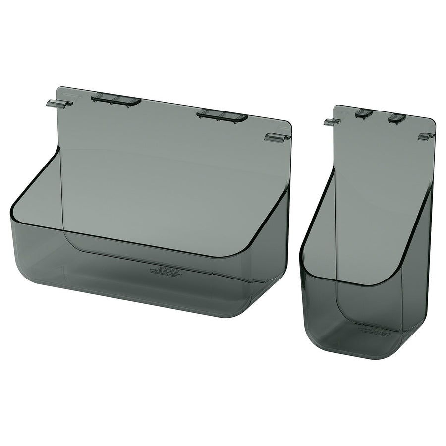 VISSLAÅN hanging organiser, set of 2, grey