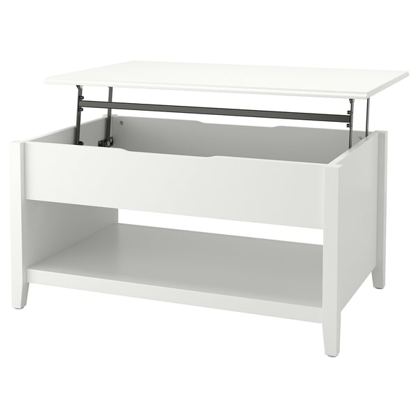 VITTERYD adjustable coffee table, white, 97 cm