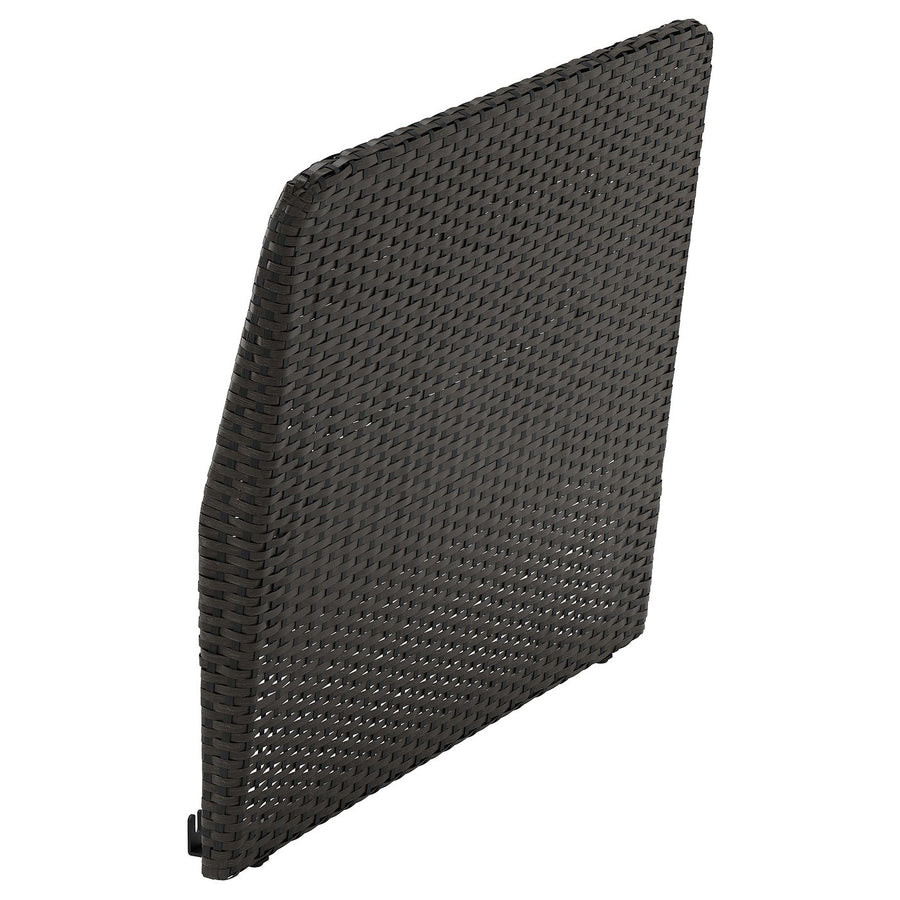 VITTSKÄR backrest for modular sofa, outdoor, plastic rattan outdoor/dark grey, 80x62x11 cm