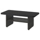 VITTSKÄR coffee table, plastic rattan outdoor/dark grey, 110x58 cm