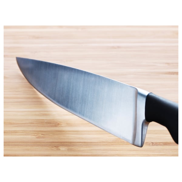 VÖRDA cook's knife, black, 20 cm
