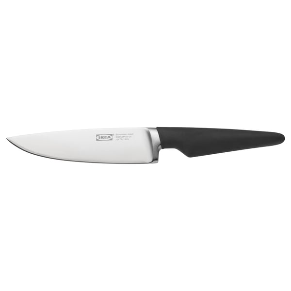 VÖRDA utility knife, black, 14 cm