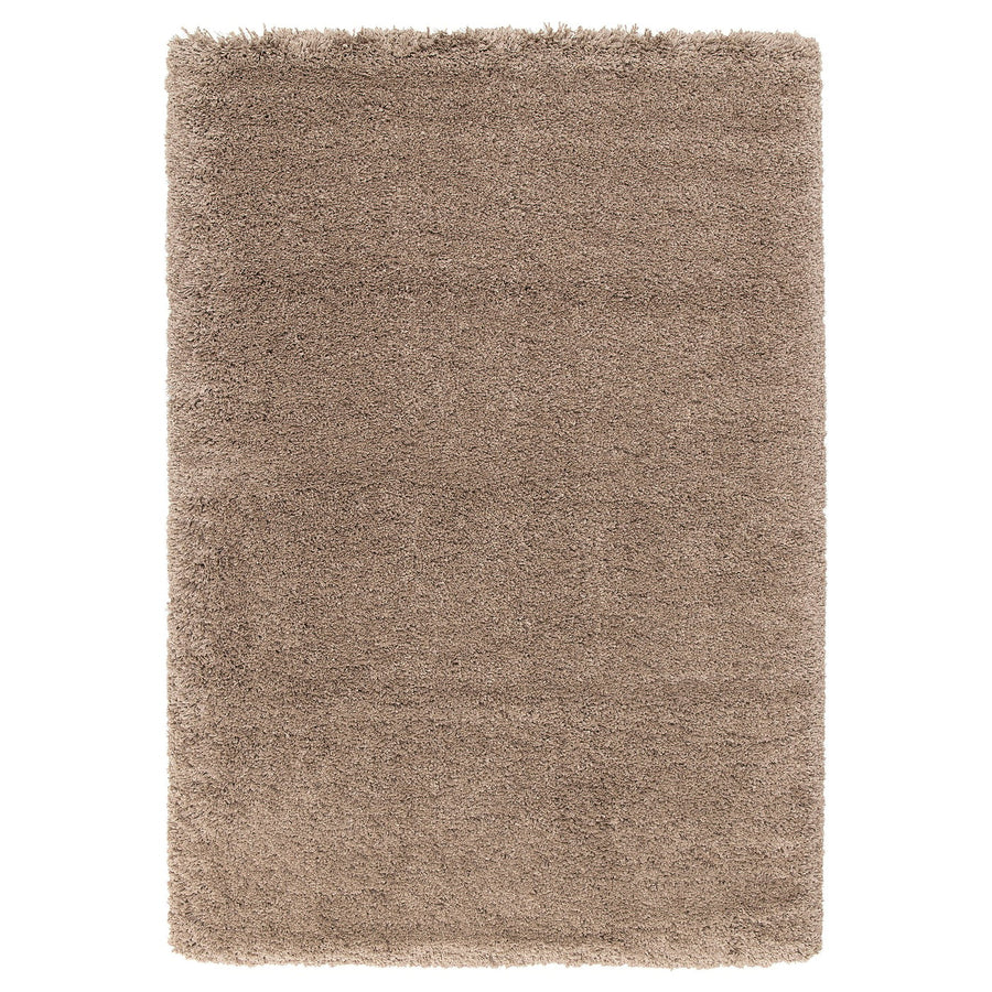 VOLLERSLEV rug, high pile, beige, 133x195 cm
