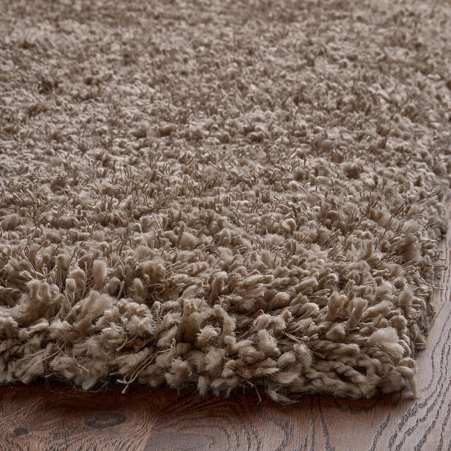 VOLLERSLEV rug, high pile, beige, 133x195 cm