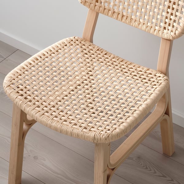 VOXLÖV chair, light bamboo, 45x85x53 cm