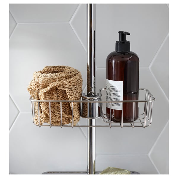 VOXNAN shower shelf, chrome-plated, 25x6 cm