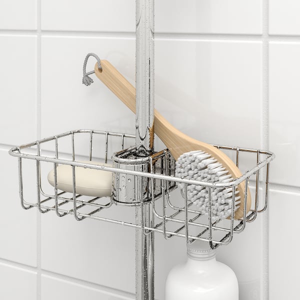 VOXNAN shower shelf, chrome-plated, 25x6 cm