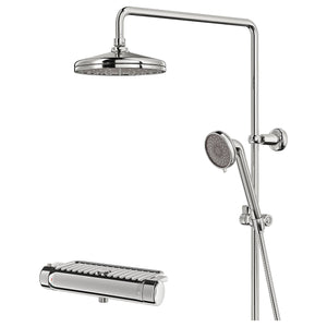 VOXNAN shower set with thermostatic mixer, chrome-plated, 290 mmx1160 mmx580 mm cm