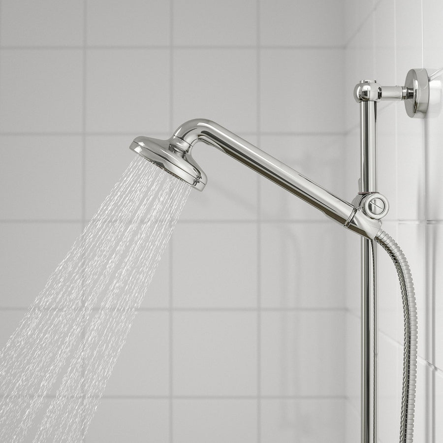 VOXNAN shower set with thermostatic mixer, chrome-plated, 200 mm