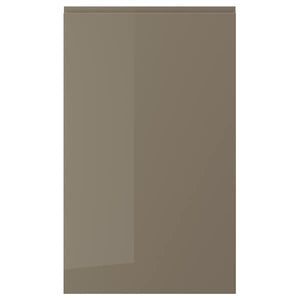 VOXTORP door, high-gloss dark grey-brown, 60x100 cm