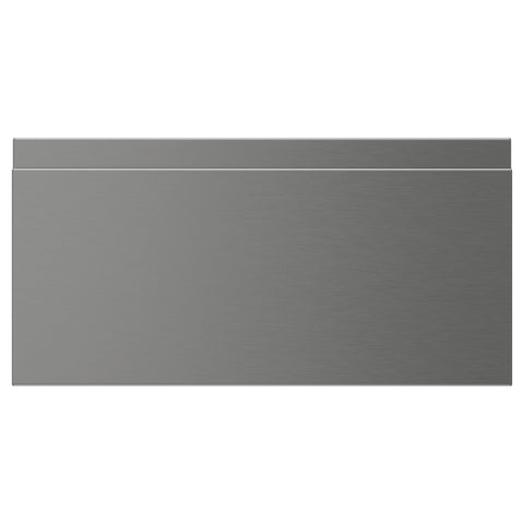 VOXTORP drawer front, stainless steel effect, 40x20 cm