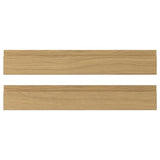 VOXTORP drawer front, oak effect, 60x10 cm, 2 pack