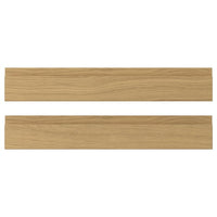 VOXTORP drawer front, oak effect, 60x10 cm, 2 pack