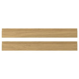 VOXTORP drawer front, oak effect, 80x10 cm, 2 pack