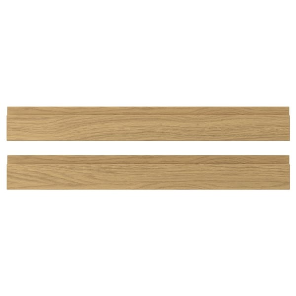 VOXTORP - VOXTORP Drawer front, oak effect, 80x10 cm