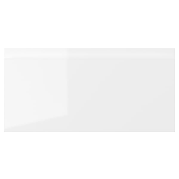 VOXTORP drawer front, high-gloss white, 40x20 cm