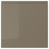 VOXTORP drawer front, high-gloss dark grey-brown, 40x40 cm